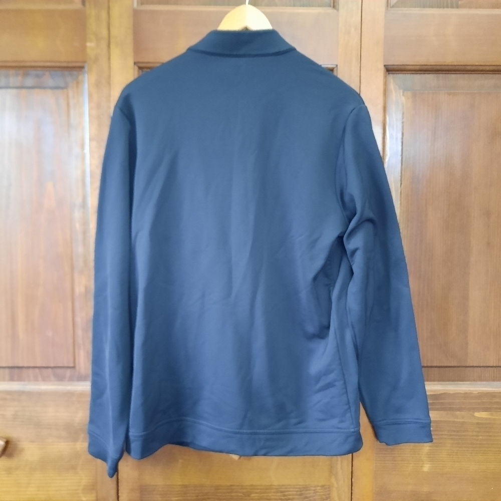 Adidas black zip-up mockneck athletic Activewear Workout jacket Size Medium - Picture 8 of 10